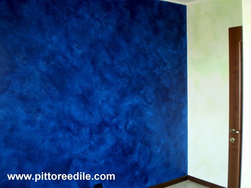 Terre Fiorentine linea pitture decorative Candis, parete cameretta, Morena, Roma - Muratore Imbianchino Roma 